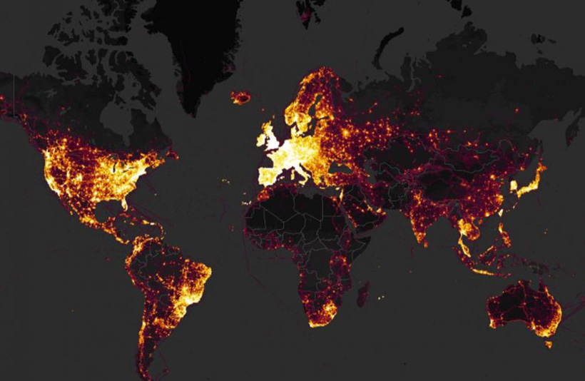 Nederland zichtbaar op Strava